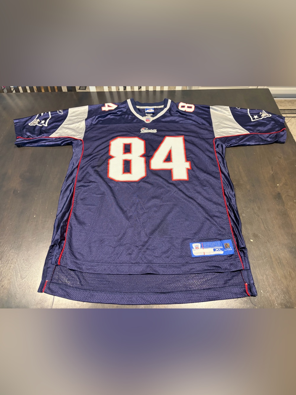 Reebok New England Patriots #84 Ben Watson Navy Football Jersey Size XL